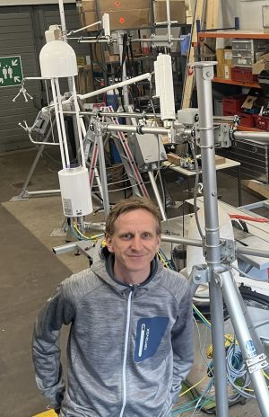 Christian Brümmer tests the EC Tower