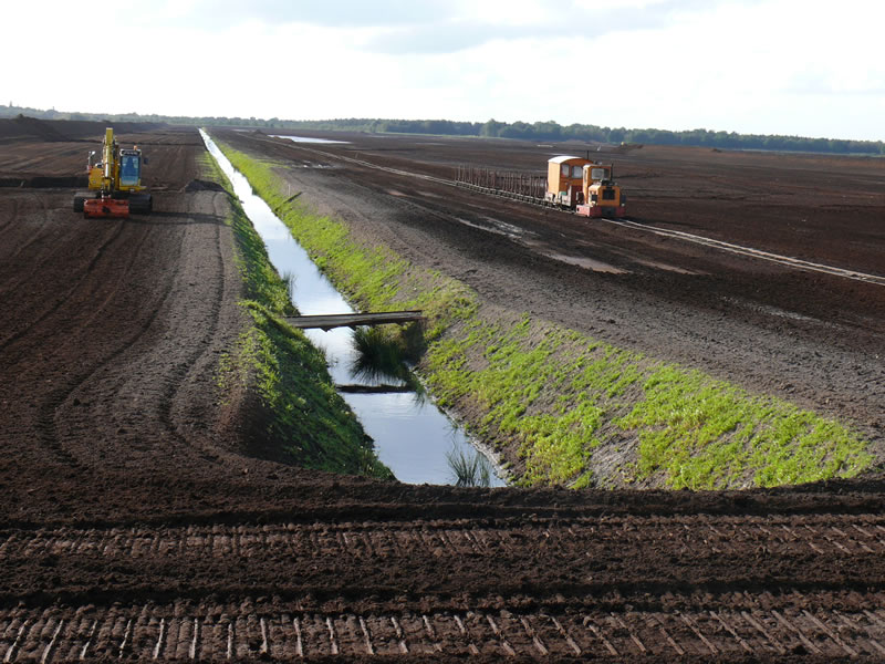 Peat mining in the Dalumer Mire close to Meppen (University of Greifswald)